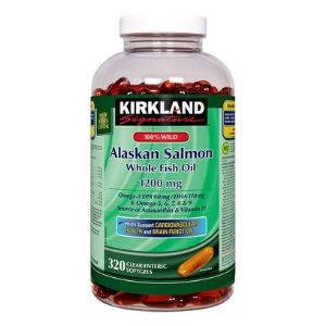 Image of Kirkland Signature 100% Pure Alaskan Salmon Oil 320-Pack - 1 x 385 Grams